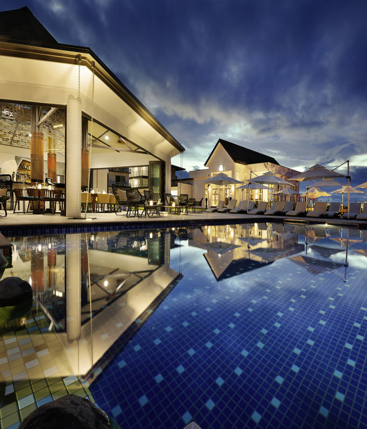 Uvendra pool at twilight